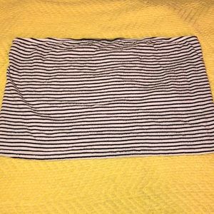 American Eagle black and white tube top